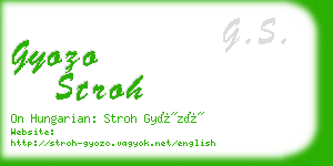 gyozo stroh business card